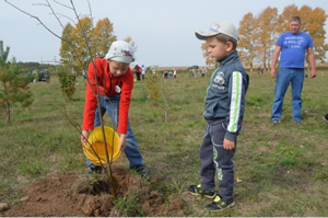В Зарайском районе прошла акция «Наш лес. Посади свое дерево»