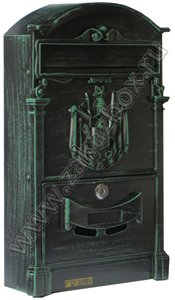 почтовый ящик Lion Antiq Green Retro